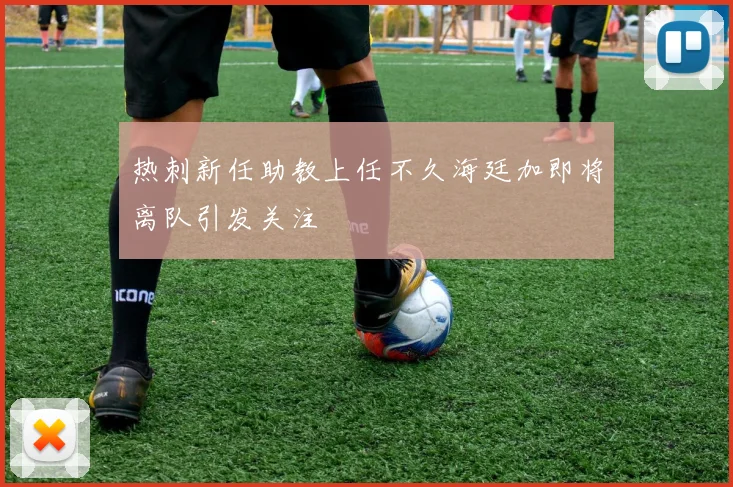 热刺新任助教上任不久海廷加即将离队引发关注